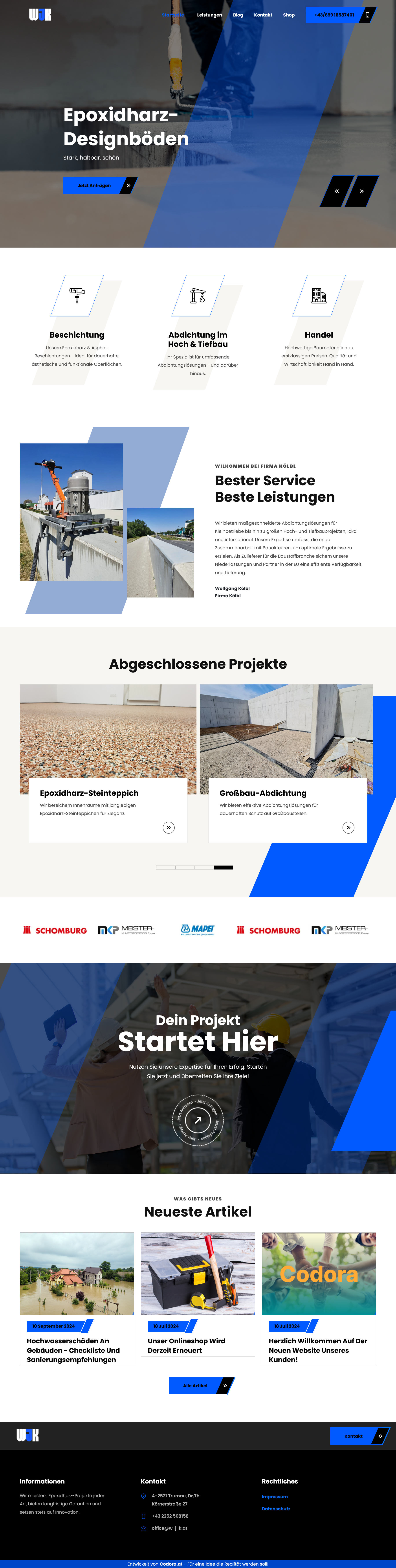 Projekte 9 Website Screenshot